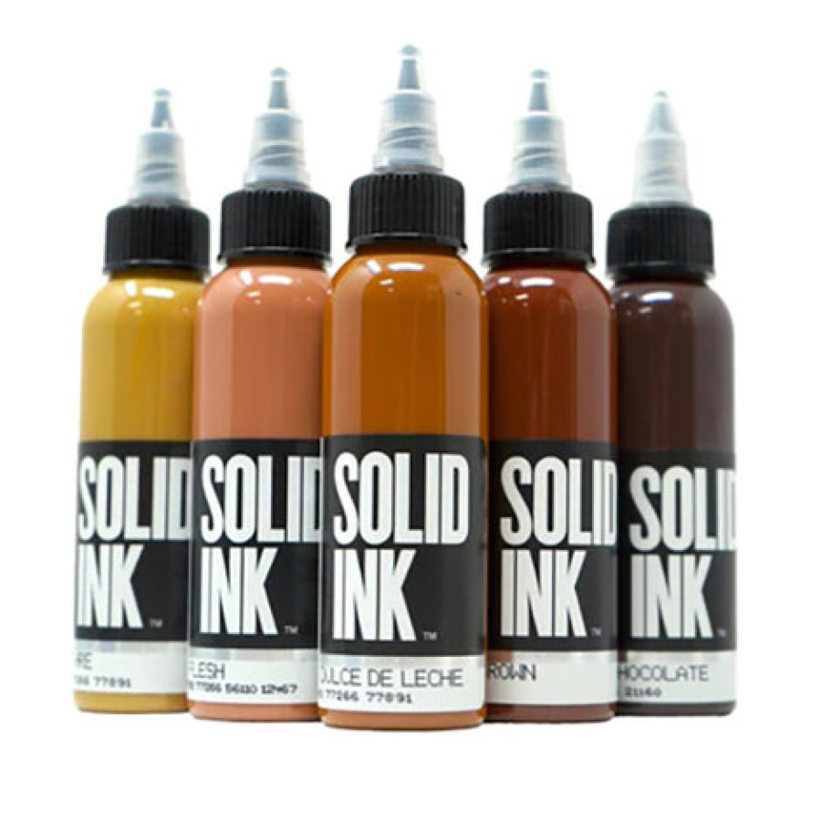 Тату краска Solid Ink Brown Set 5