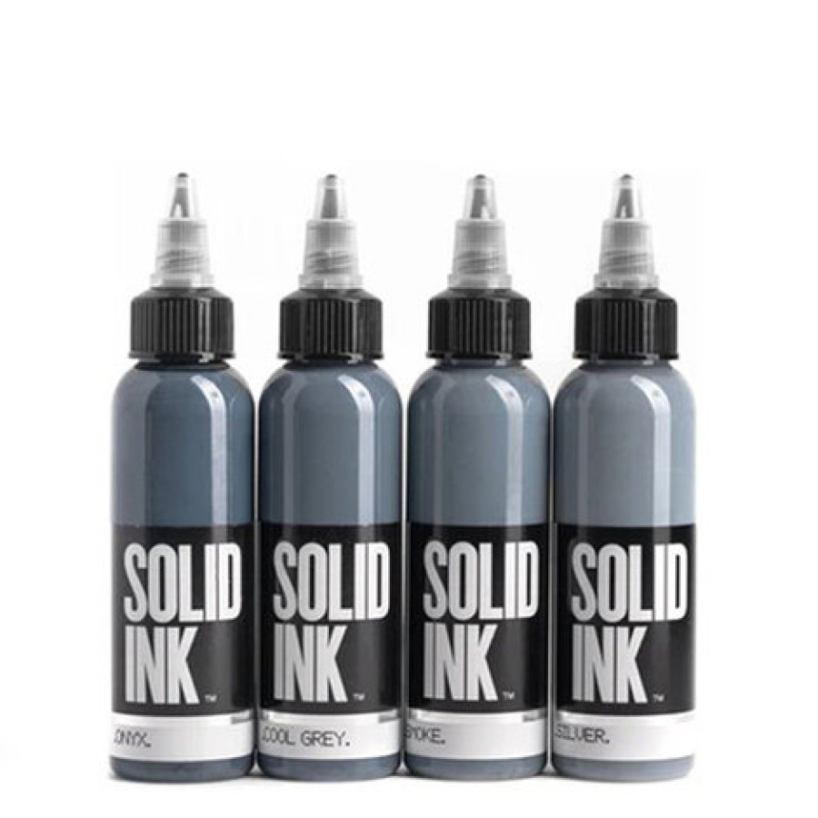 Тату краска Solid Ink Opaque Grey Set