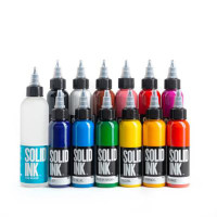 Тату краска Solid Ink 12 Colors Spectrum Set