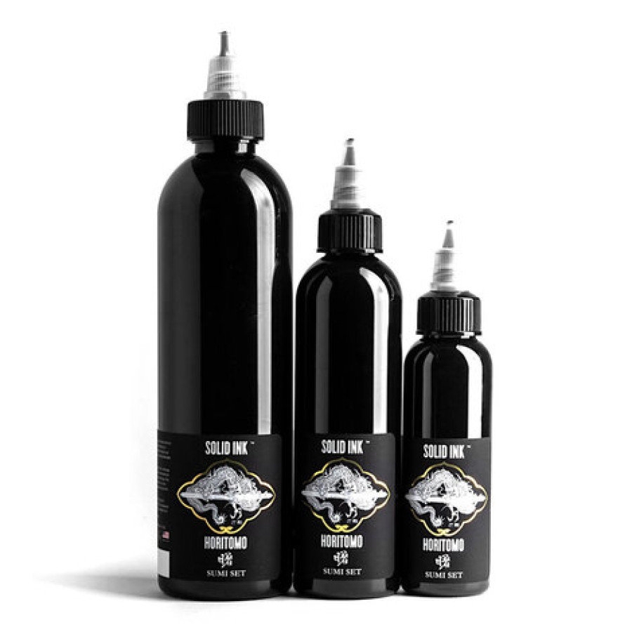 Тату краска Solid Ink Horitomo Sumi Black Unit Bottle
