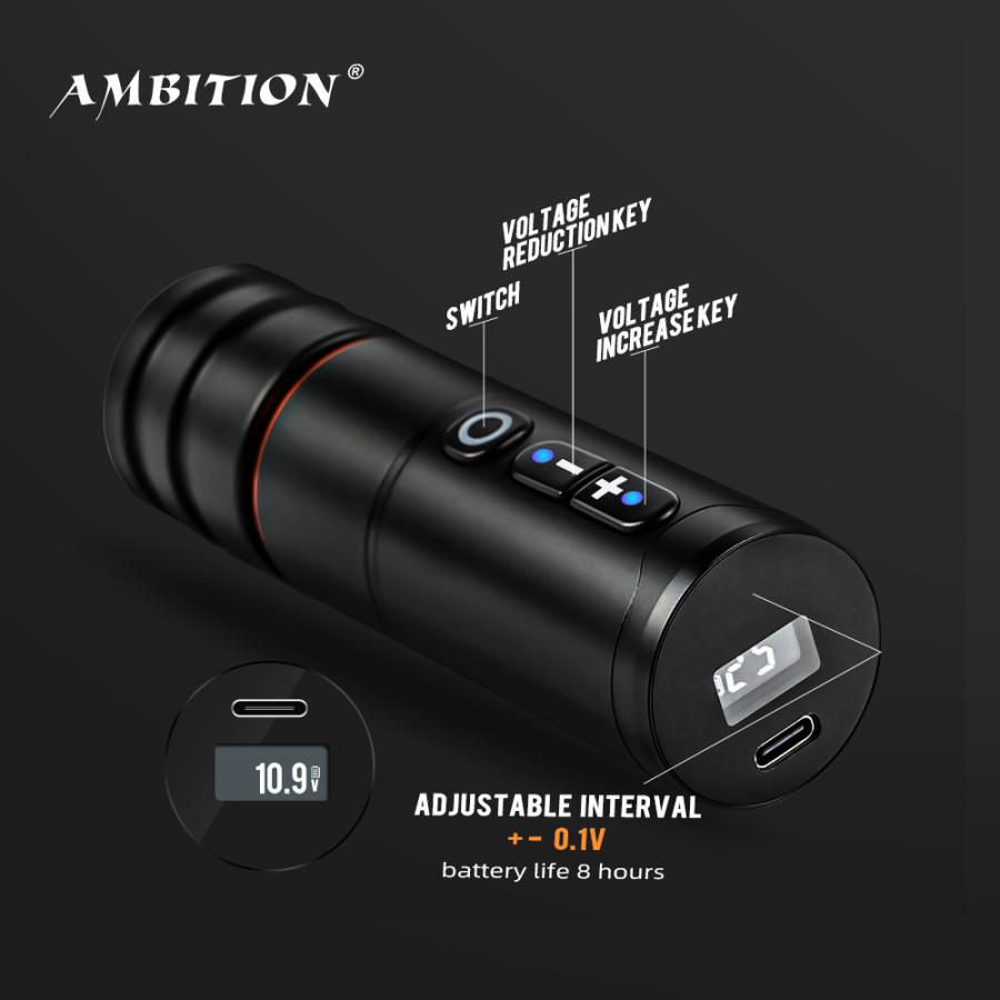 Беспроводная тату машинка Ambition Ninja Pro