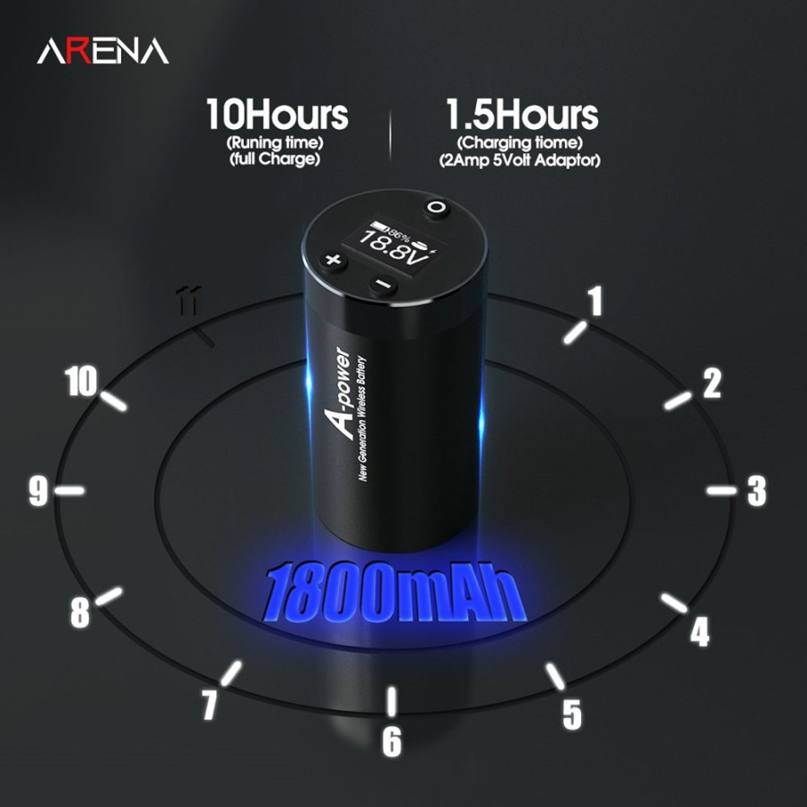 Тату машинка Dragonhawk Arena A Power Machine 2 battery WQP-030