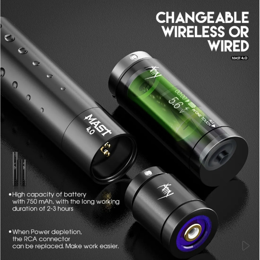 Беспроводная тату машинка Dragonhawk Mast Amy Red