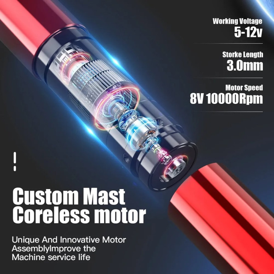 Беспроводная тату машинка Mast Tour Y22 Red