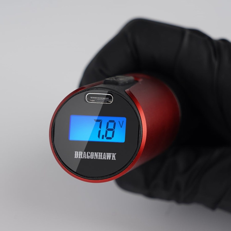 Беспроводная тату машинка Dragonhawk Armor Wireless Red