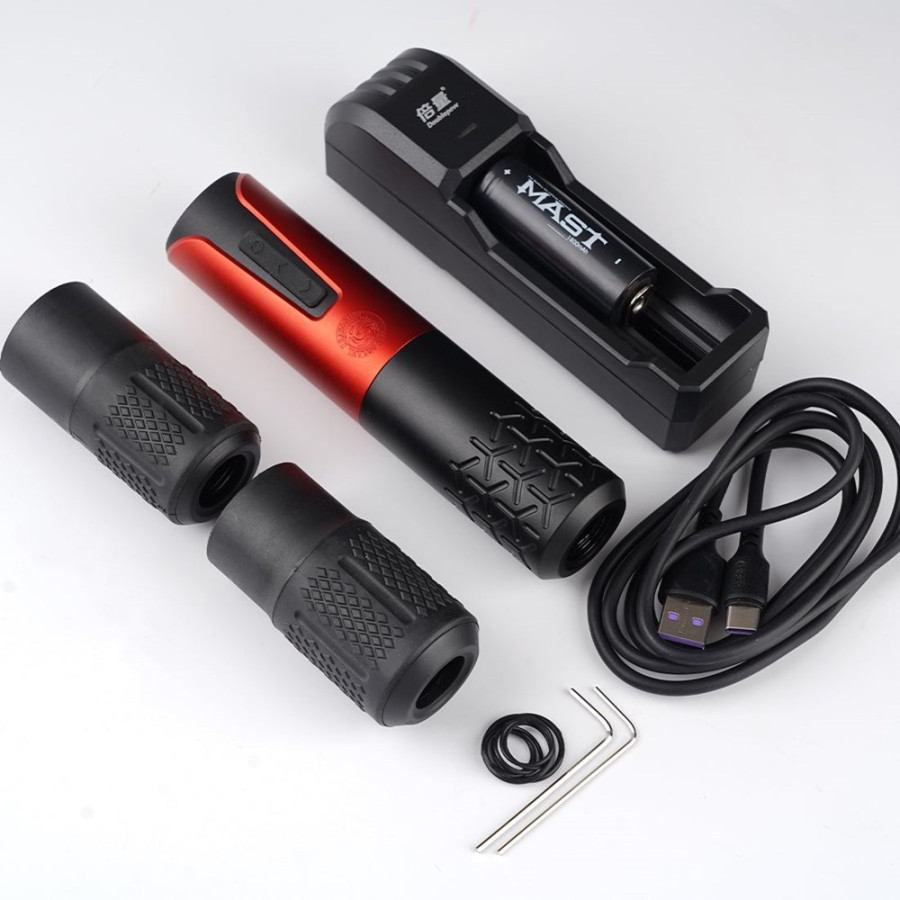 Беспроводная тату машинка Dragonhawk Armor Wireless Red