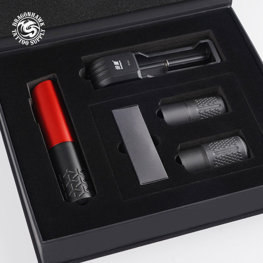 Беспроводная тату машинка Dragonhawk Armor Wireless Red