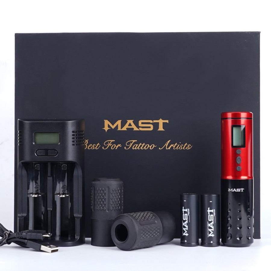 Беспроводная тату машинка Dragonhawk Mast Lancer Red