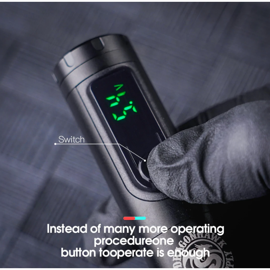Беспроводная тату машинка Dragonhawk X4 Pen Wireless Red