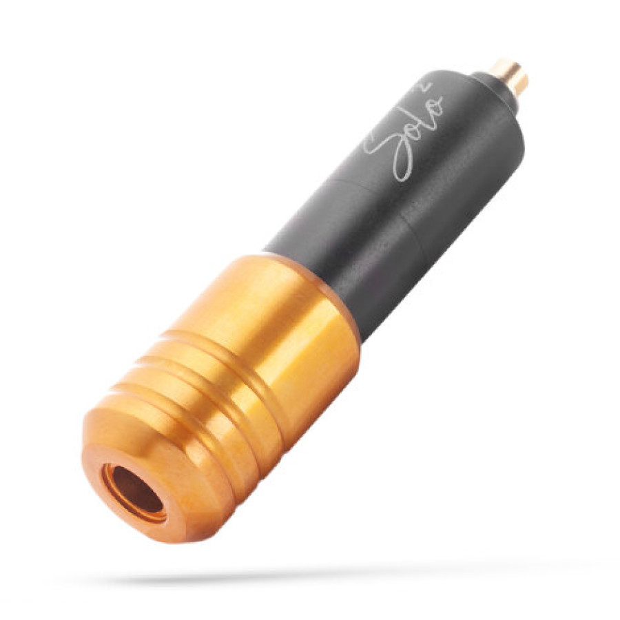 Тату машинка Solo 2 Matte Black-Gold + 2 держателя 32 мм