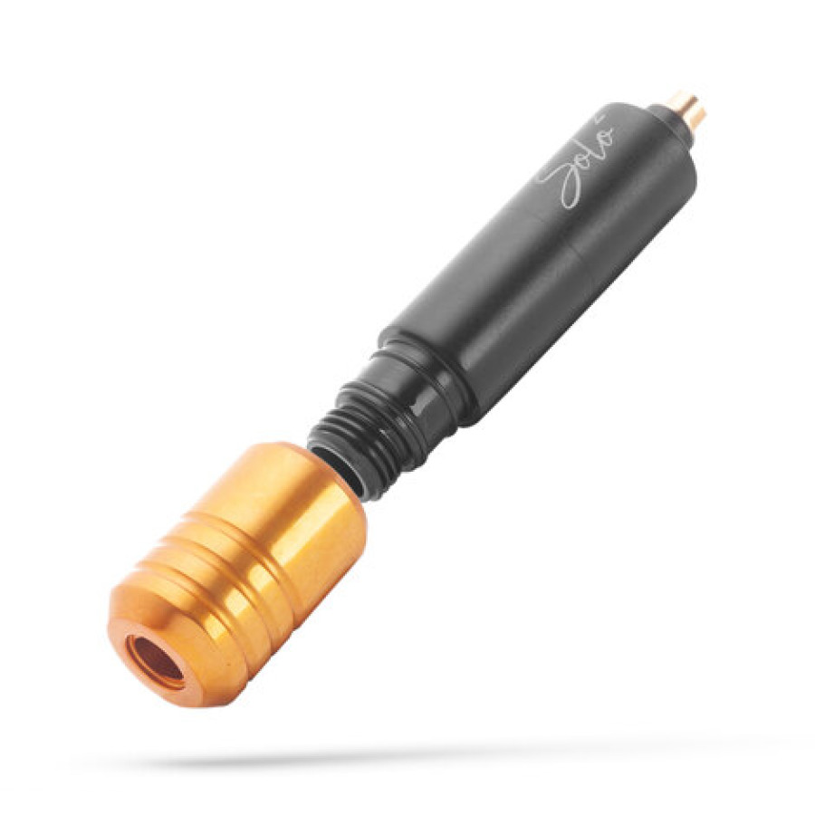 Тату машинка Solo 2 Matte Black-Gold + 2 держателя 32 мм