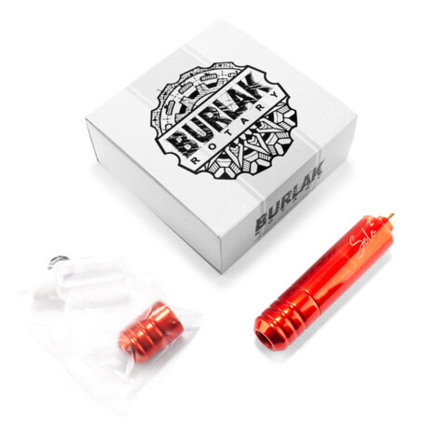 Тату машинка Burlak Tattoo Machines Solo 2 Red + держатель 26 мм