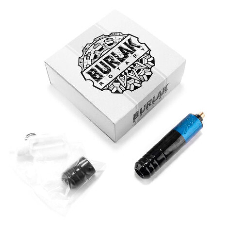 Тату машинка Burlak Tattoo Machines Solo 2 Black-Blue + держатель 26 мм